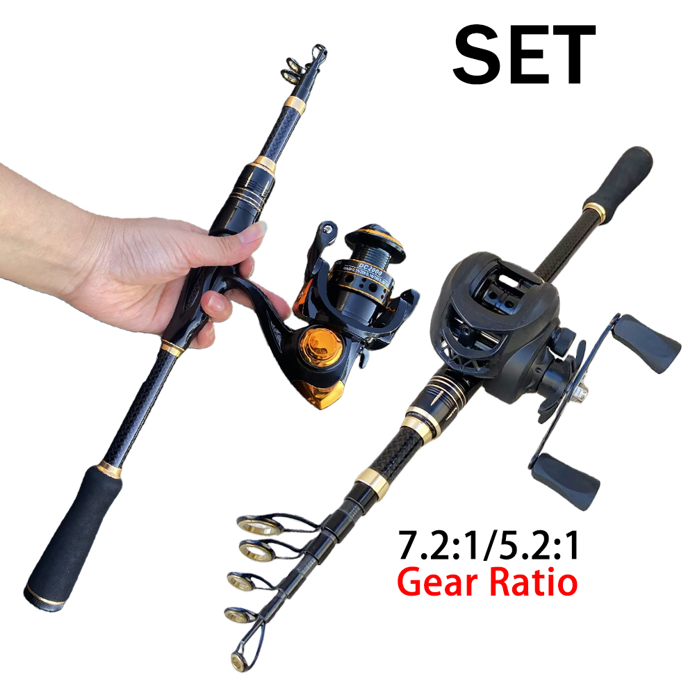 Fishing Rod Building Kit - Zestaw wędkarski: Krótka wędka z kołowrotkiem,